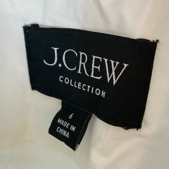 J. Crew Collection Cropped Feather Trim Garçon Shirt BT741 - Picture 6 of 8